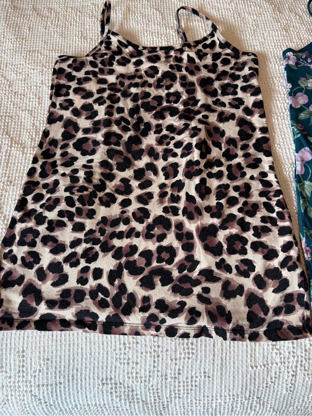 Torrid Floral and Leopard Print Tank Tops Leopard Size 0 & Teal Floral Size 1 - Picture 3 of 6